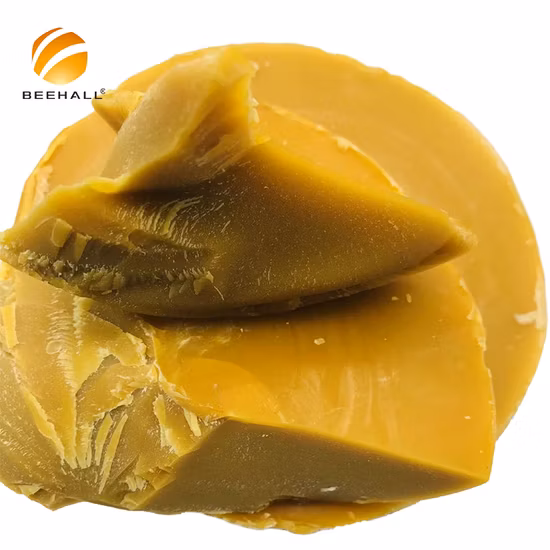 Beehall 기본 샘플 사용자 정의 천연 순수 유기농 HACCP GMP 화장품 양초 의료용 노란색과 흰색 꿀 밀랍 펠렛 밀랍 블록